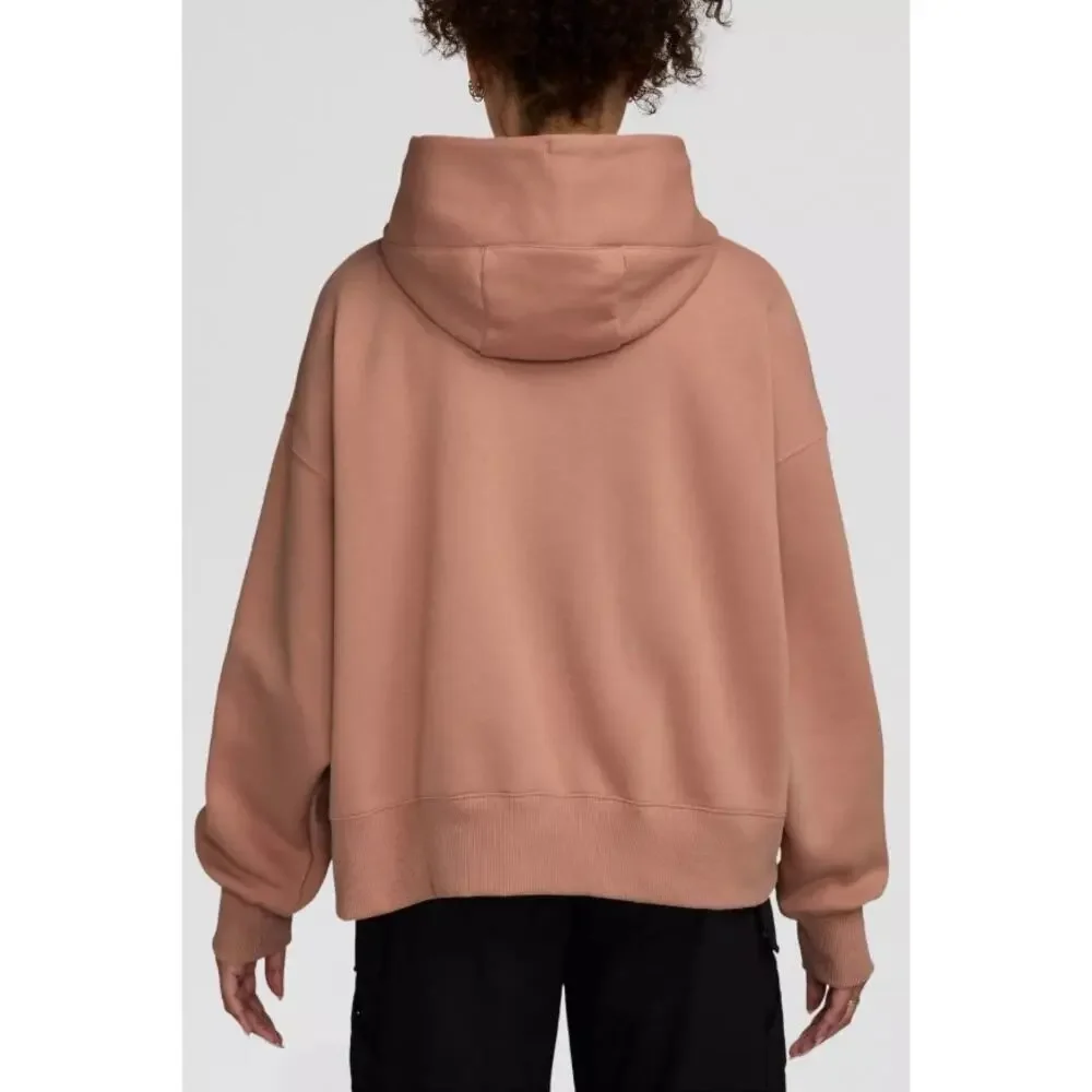 Nike Sportswear Phoenix Fleece Oversized Hoodie Sweatshirt Rose Blush Women XL